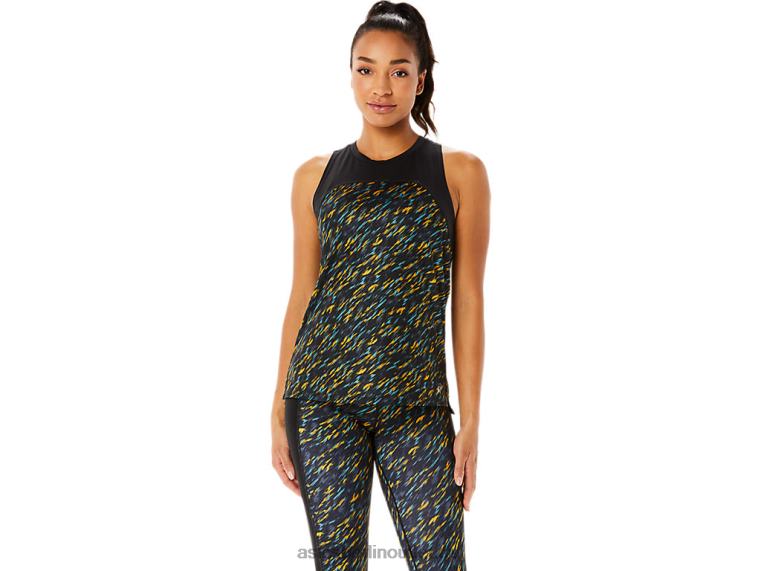 Pr Lyte Run-Tanktop für Damen BL4N3386Asics Nachtschatten/Salbei-Druck