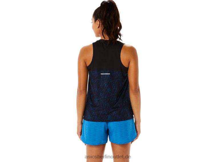 Pr Lyte Run-Tanktop für Damen BL4N3486Asics Nachtschatten/Seefahrt-Druck