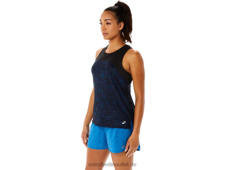 Pr Lyte Run-Tanktop für Damen BL4N3486Asics Nachtschatten/Seefahrt-Druck