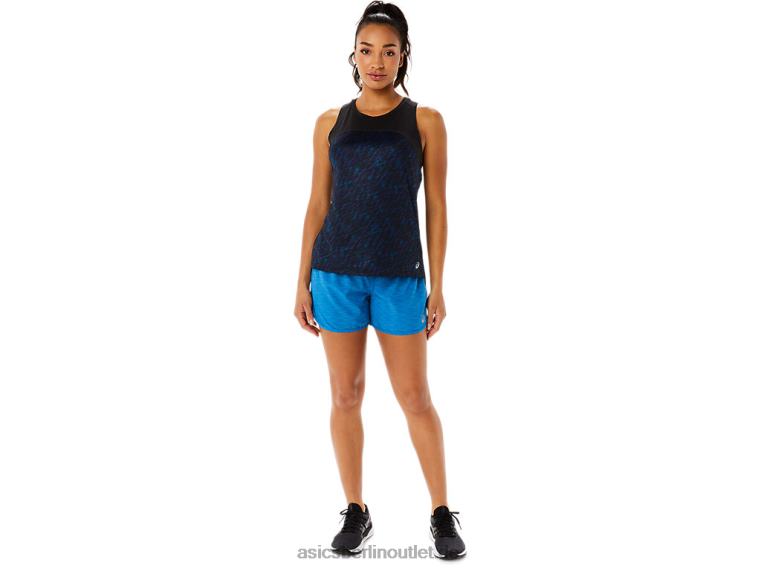 Pr Lyte Run-Tanktop für Damen BL4N3486Asics Nachtschatten/Seefahrt-Druck