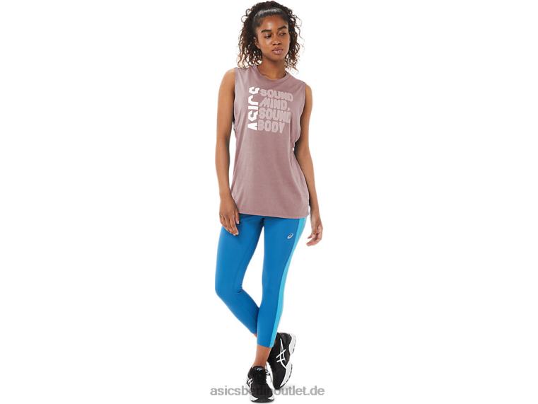 Tank für Frauen mit gesundem Geist und gesundem Körper BL4N4109Asics Ingwer-Pfirsich-Heidekraut