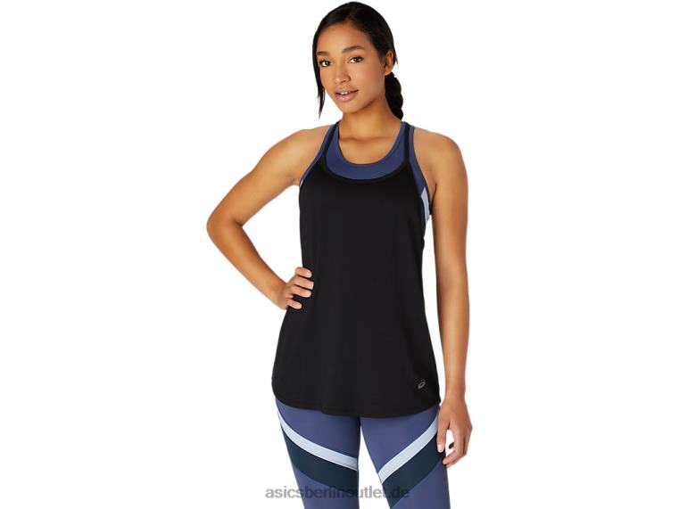 Tanktop für Damen BL4N3755Asics Leistung schwarz