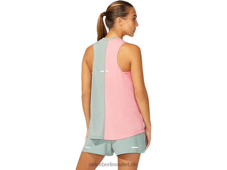Tokio-Tanktop für Damen BL4N3961Asics Schiefergrau/Pfirsichblütenblatt