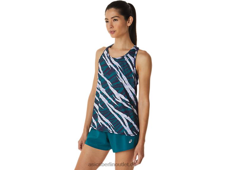 Wildes Camo-Tanktop für Damen BL4N3027Asics Nachtschatten/Samtkiefer