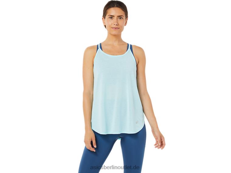 Ärmelloses Damenoberteil mit Schlitz BL4N3364Asics klares Blau