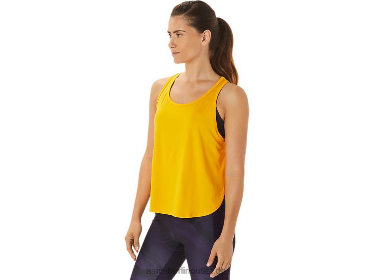 Ärmelloses Damenoberteil mit Seitenschlitz BL4N2932Asics Sonnenblume