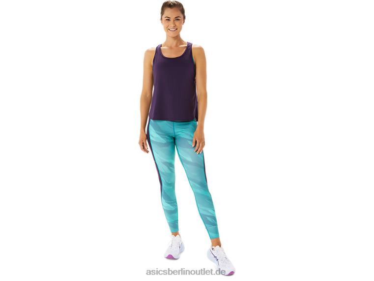 Ärmelloses Damenoberteil mit Seitenschlitz BL4N2934Asics Nachtschatten