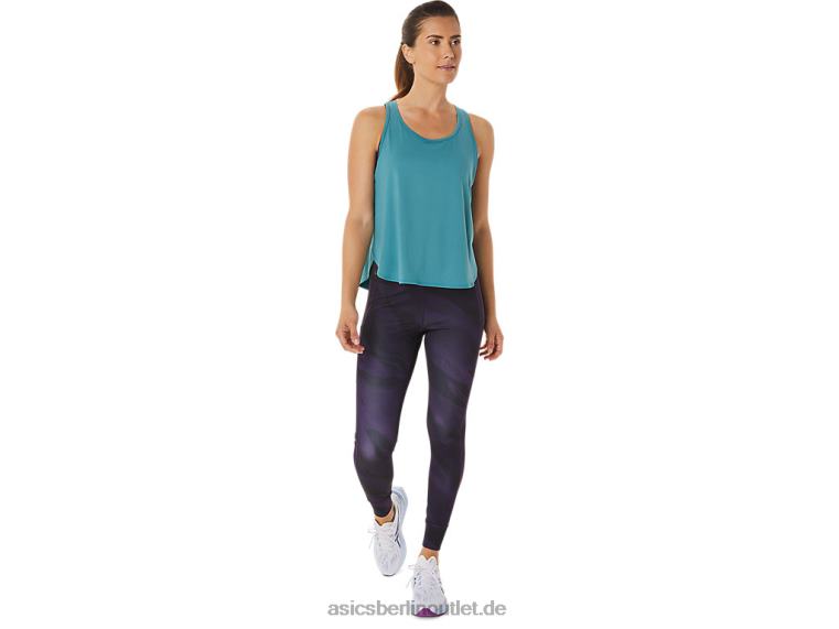 Ärmelloses Damenoberteil mit Seitenschlitz BL4N2938Asics neblige Kiefer