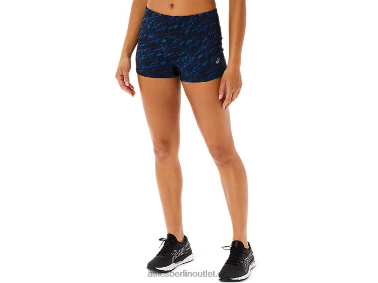 2-Zoll-Zugshorts für Damen BL4N3519Asics Nachtschatten/Seefahrt-Druck