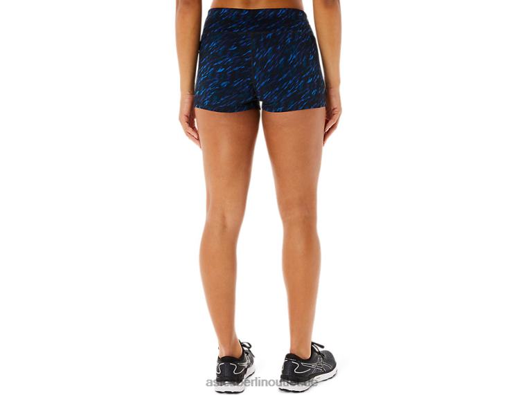2-Zoll-Zugshorts für Damen BL4N3519Asics Nachtschatten/Seefahrt-Druck
