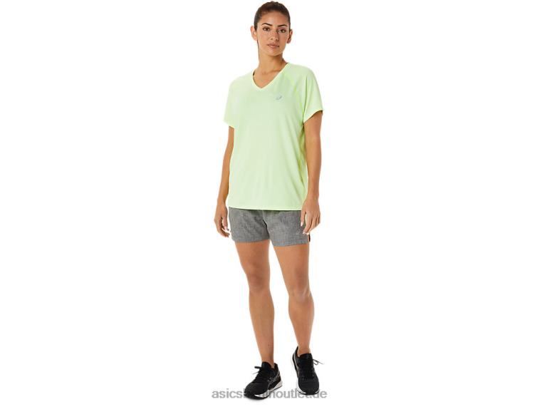 3-Zoll-Shorts für Damen, fertig eingestellt BL4N2893Asics dunkelgrau meliert/gelb