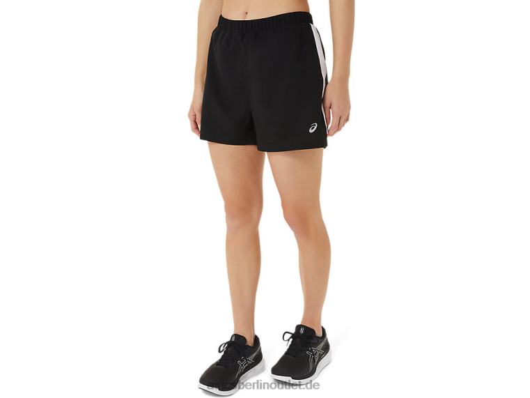 3-Zoll-Shorts für Damen, fertig eingestellt BL4N2909Asics Leistung schwarz/weiß