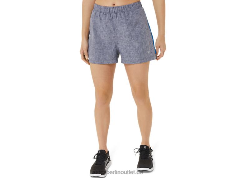 3-Zoll-Shorts für Damen, fertig eingestellt BL4N2947Asics Peacoat Heather/Lake Drive