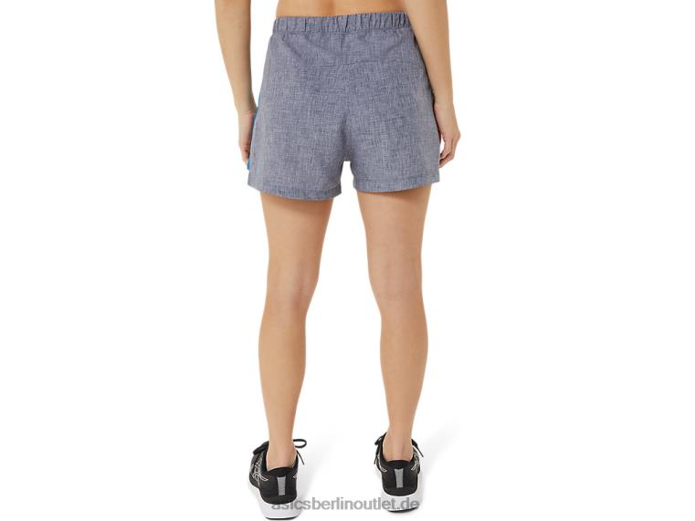 3-Zoll-Shorts für Damen, fertig eingestellt BL4N2947Asics Peacoat Heather/Lake Drive