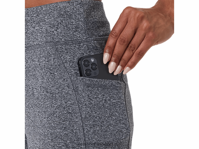 7-Zoll-Strickshorts für Damen BL4N4137Asics mittelgraues Heidekraut