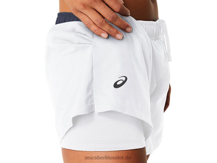 Damen-Courtshorts BL4N2474Asics strahlend weiß