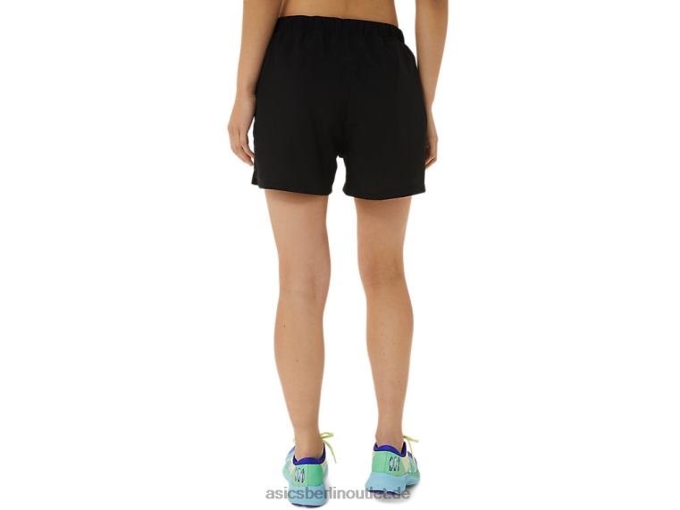 Damen-Fertigset, 3 Zoll kurzes Lam BL4N3306Asics Leistung schwarz