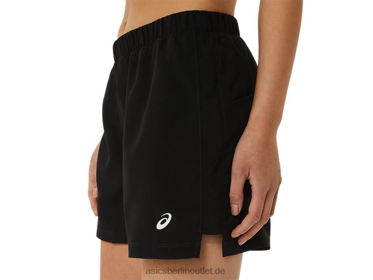 Damen-Fertigset, 3 Zoll kurzes Lam BL4N3306Asics Leistung schwarz