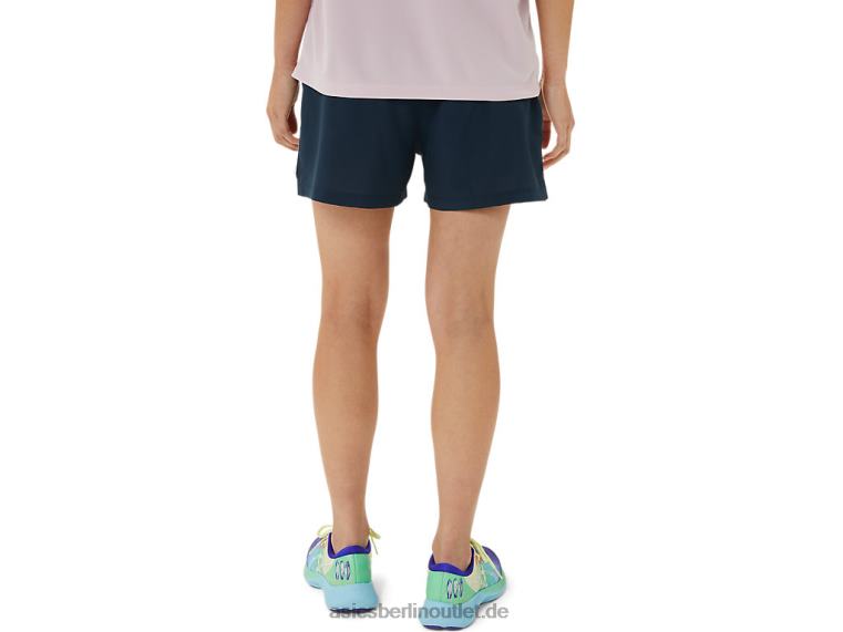 Damen-Fertigset, 3 Zoll kurzes Lam BL4N3314Asics Dunkelblau
