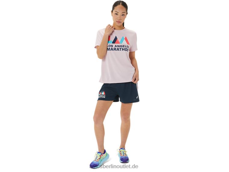Damen-Fertigset, 3 Zoll kurzes Lam BL4N3314Asics Dunkelblau