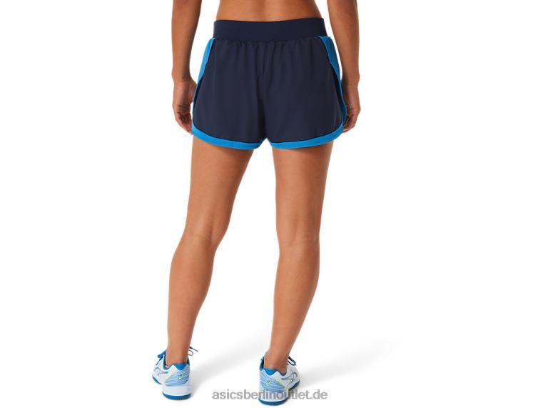 Damen-Match-Shorts BL4N2240Asics Mitternacht/Gefahrengrün