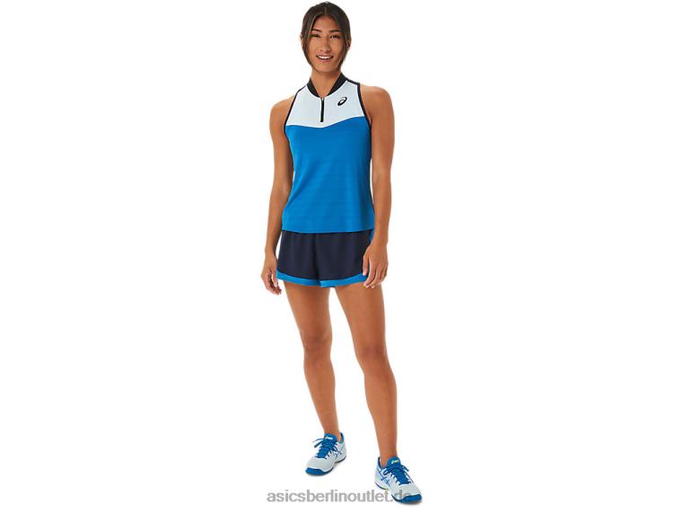 Damen-Match-Shorts BL4N2240Asics Mitternacht/Gefahrengrün