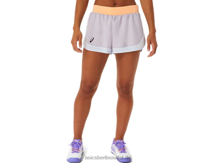 Damen-Match-Shorts BL4N2494Asics Dämmerungsviolett/Orange-Pop