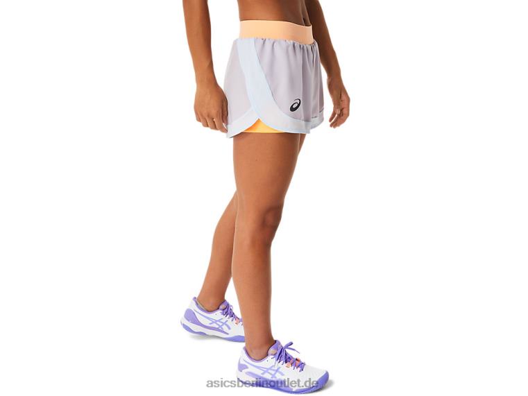 Damen-Match-Shorts BL4N2494Asics Dämmerungsviolett/Orange-Pop