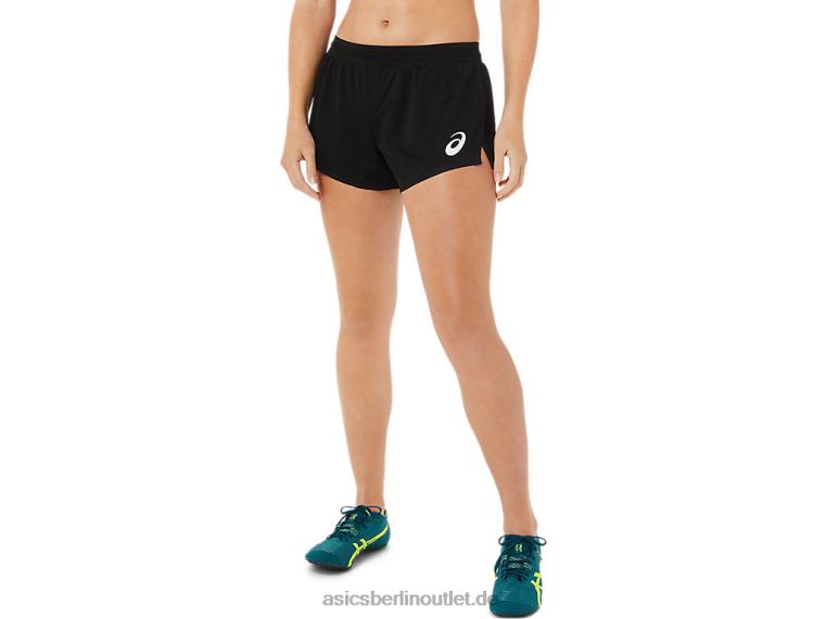 Damen-Shorts aus leichtem Strick BL4N3407Asics Leistung schwarz