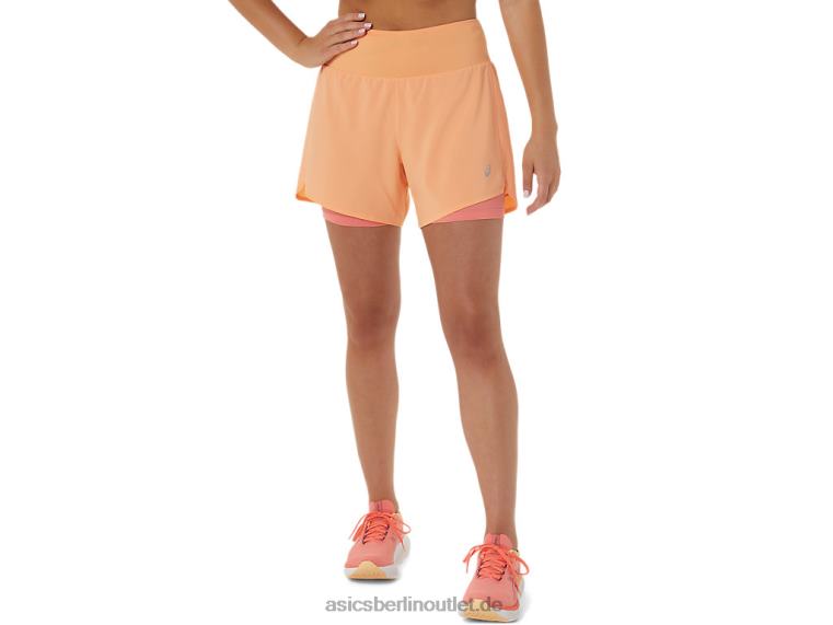 Damen-Straße 2-n-1 5,5 Zoll kurz BL4N2564Asics Sommerdüne/Papaya