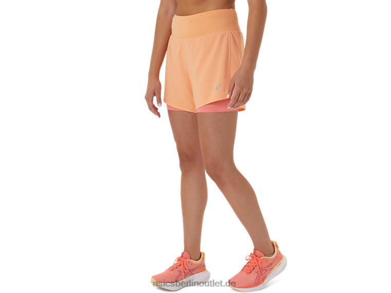 Damen-Straße 2-n-1 5,5 Zoll kurz BL4N2564Asics Sommerdüne/Papaya