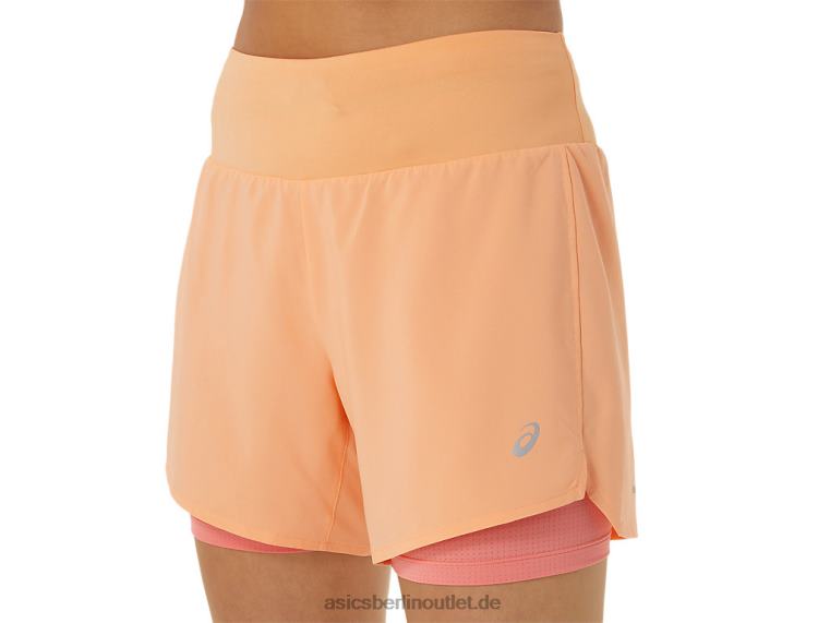 Damen-Straße 2-n-1 5,5 Zoll kurz BL4N2564Asics Sommerdüne/Papaya