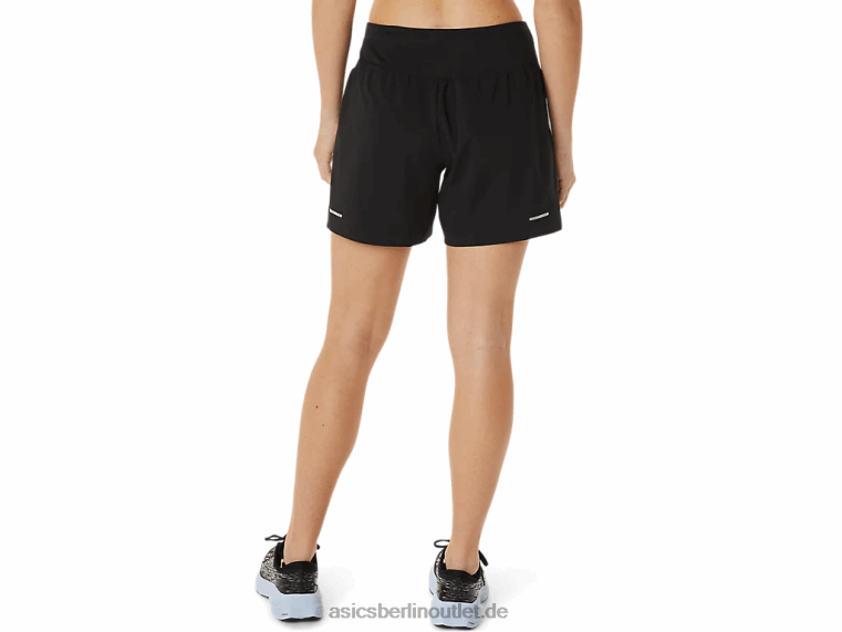 Damen-Straße 2-n-1 5,5 Zoll kurz BL4N3002Asics Leistung schwarz