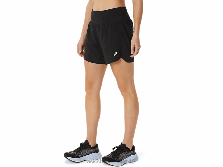 Damen-Straße 2-n-1 5,5 Zoll kurz BL4N3002Asics Leistung schwarz