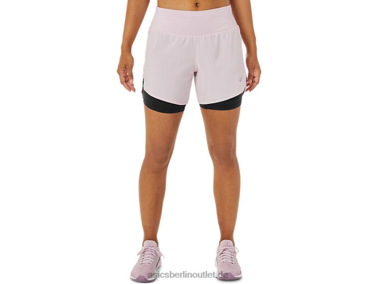 Damen-Straße 2-n-1 5,5 Zoll kurz BL4N3487Asics kaum rosa/leistungsschwarz