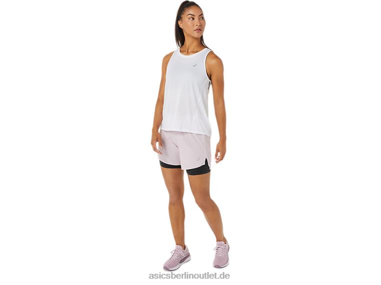 Damen-Straße 2-n-1 5,5 Zoll kurz BL4N3487Asics kaum rosa/leistungsschwarz