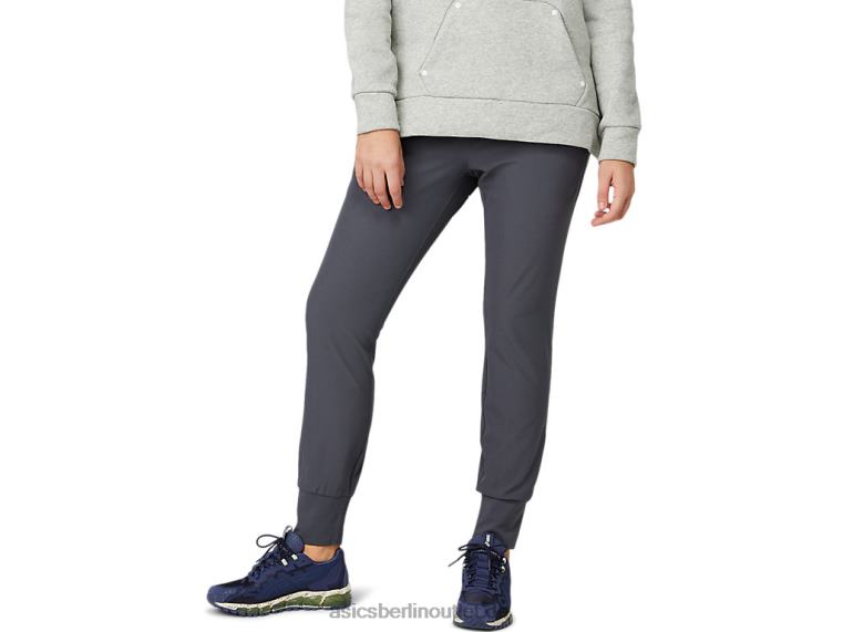 Damen-Stretchhose mit schmal zulaufendem Bein BL4N3640Asics Träger grau