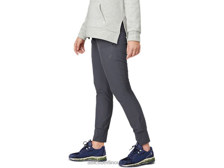 Damen-Stretchhose mit schmal zulaufendem Bein BL4N3640Asics Träger grau