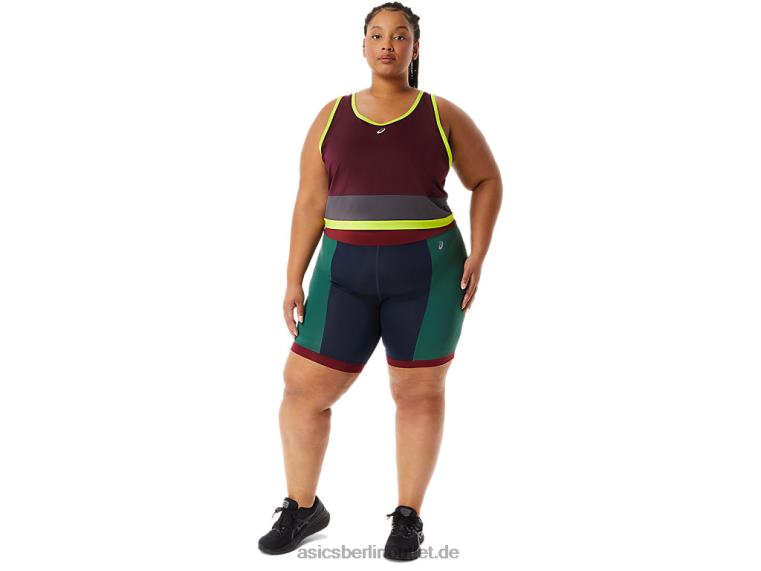 Damen, der neue starke, umfunktionierte Biker BL4N3368Asics Marine/Kardinal/Wald