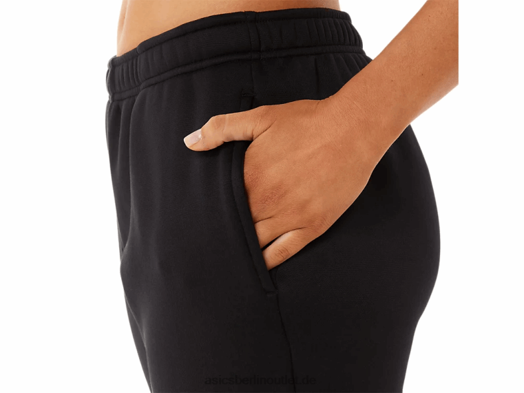 Damenhose aus gebürstetem Strick BL4N2901Asics Leistung schwarz