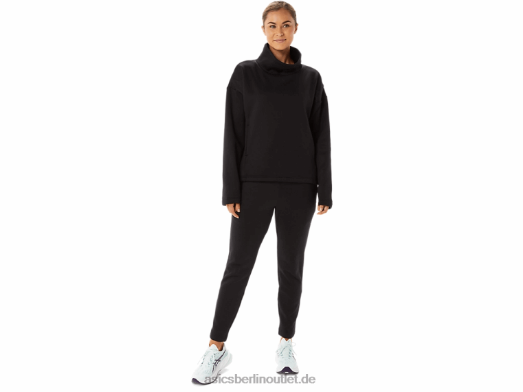 Damenhose aus gebürstetem Strick BL4N2901Asics Leistung schwarz