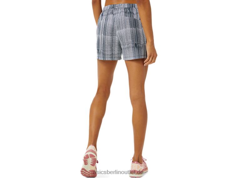 Fertig eingestellte 3-Zoll-Grafikshorts für Damen BL4N3474Asics französischer Blaudruck/kaum rosa