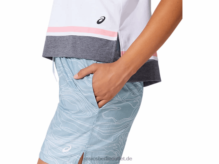 Luftige, gewebte Damen-Shorts BL4N4071Asics rauchblau