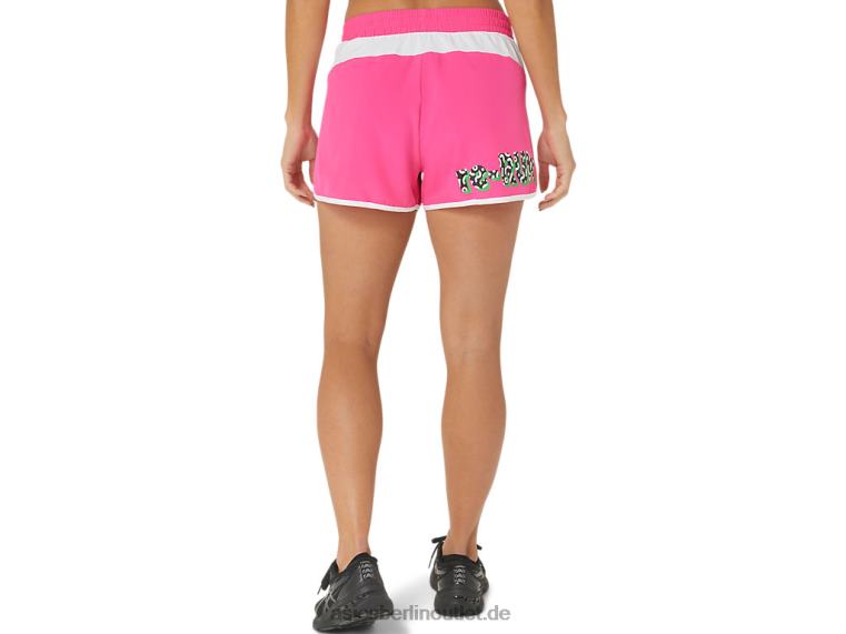 Neue, starke, umfunktionierte Laufshorts für Damen BL4N2352Asics Rosa/Weiß