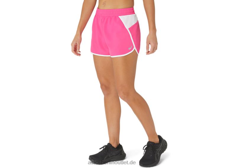 Neue, starke, umfunktionierte Laufshorts für Damen BL4N2352Asics Rosa/Weiß