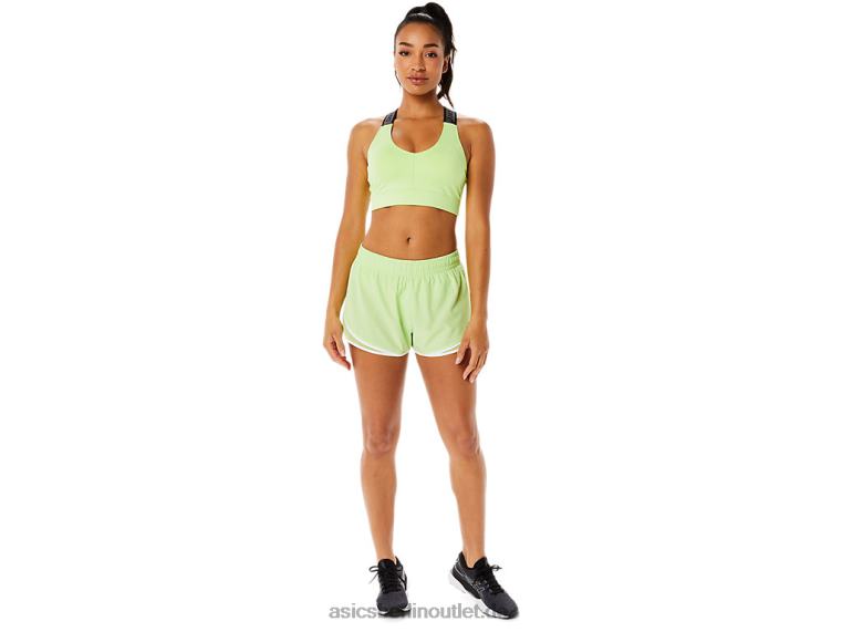 Pr Lyte 2,5-Zoll-Laufshorts für Damen BL4N3294Asics Lindgrün/Brillantweiß