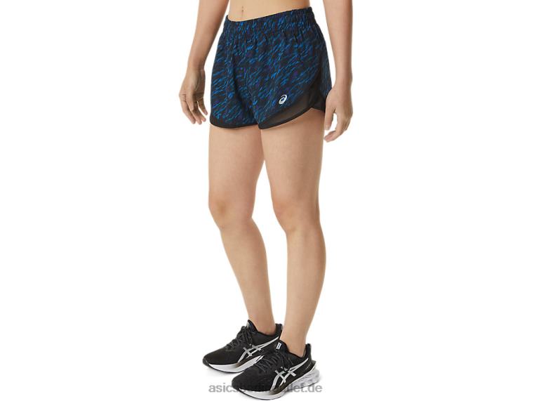 Pr Lyte 2,5-Zoll-Laufshorts für Damen BL4N3303Asics Nachtschatten/Seefahrt-Druck