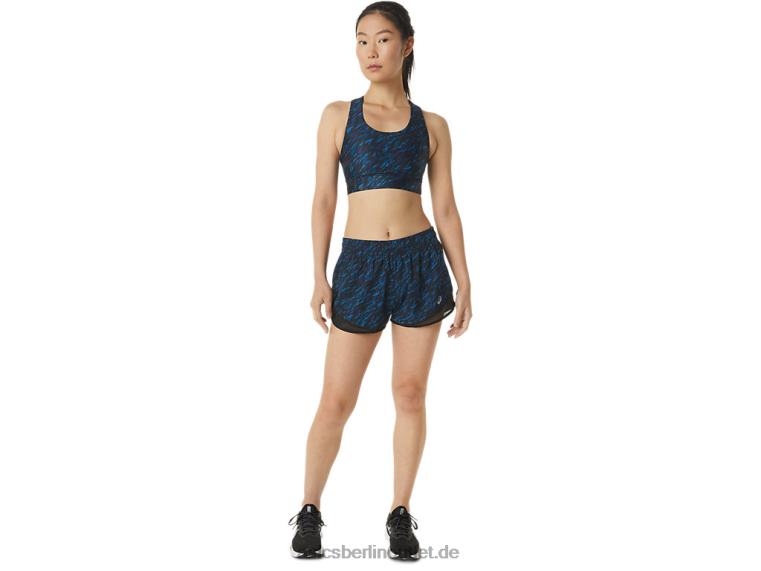 Pr Lyte 2,5-Zoll-Laufshorts für Damen BL4N3303Asics Nachtschatten/Seefahrt-Druck