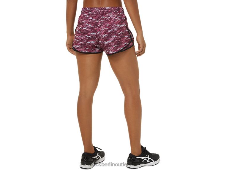 Pr Lyte 2,5-Zoll-Laufshorts für Damen BL4N3702Asics Deep Mars Print/Schwarz