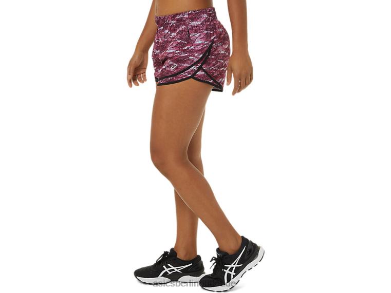 Pr Lyte 2,5-Zoll-Laufshorts für Damen BL4N3702Asics Deep Mars Print/Schwarz